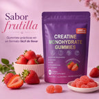 Creatina Monohidratada En Gomitas Mujer Sabor Frutilla