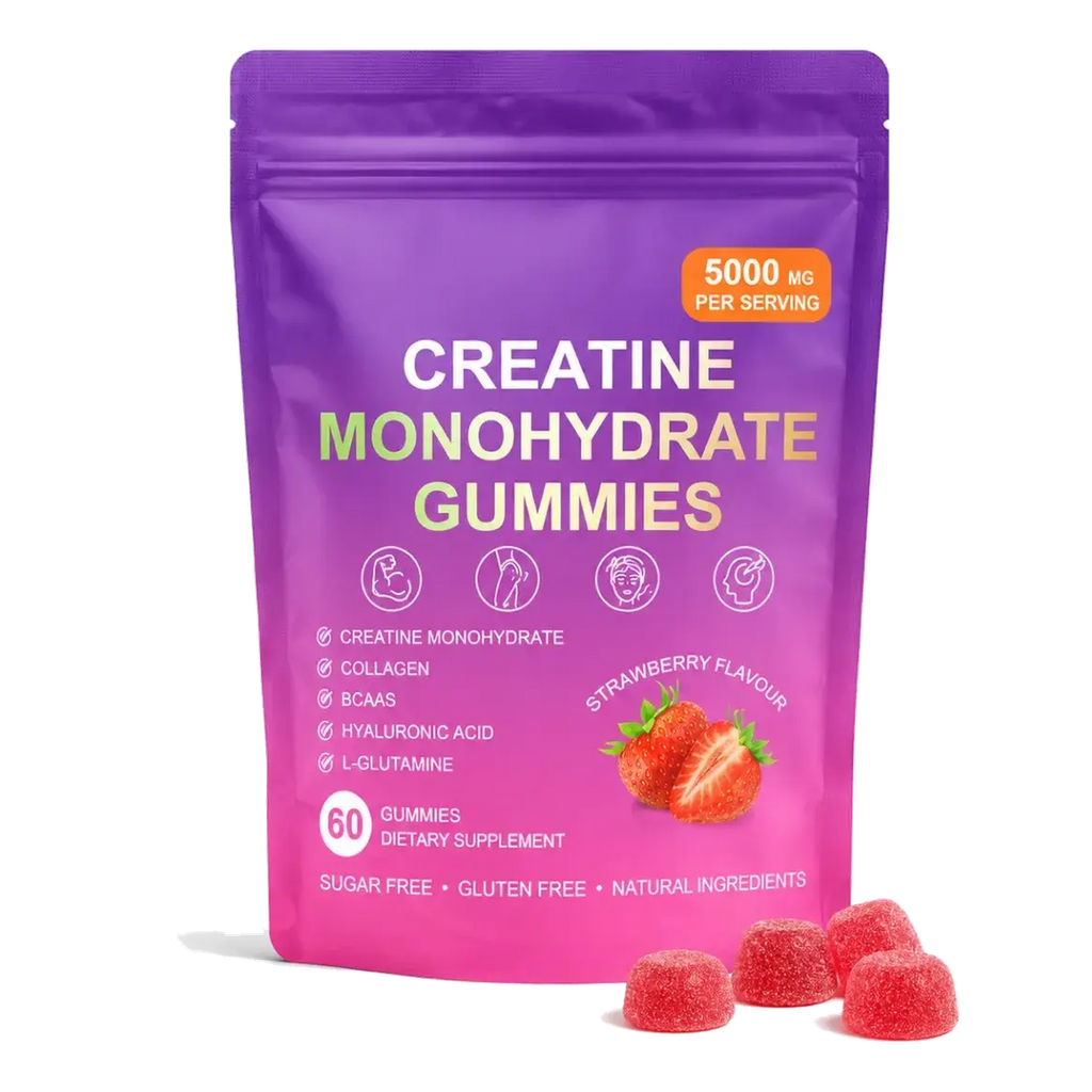 Creatina Monohidratada En Gomitas Mujer Sabor Frutilla